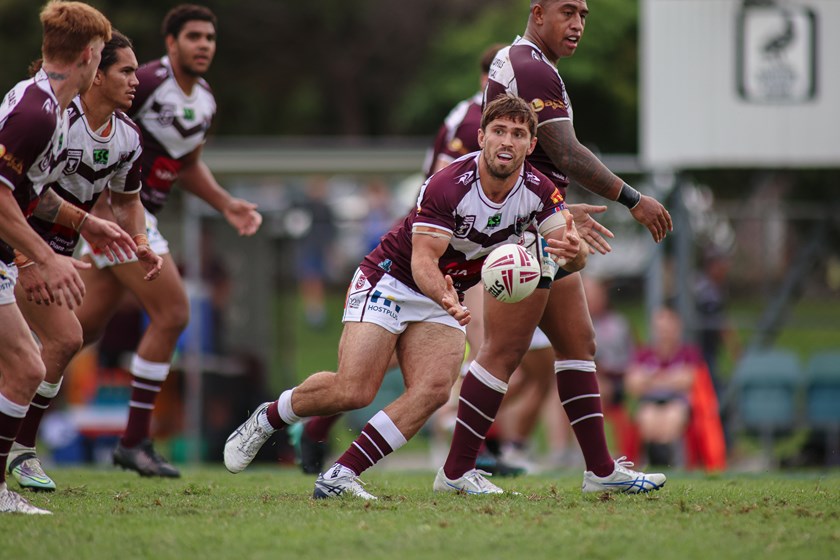 Aaron Booth playing for Burleigh Bears in the Hostplus Cup.