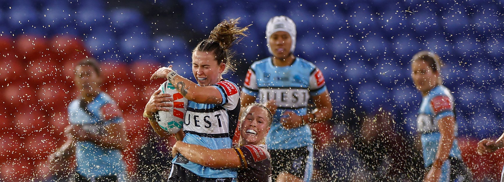 Lighting strikes twice: How NRLW stars dealt with crazy weather