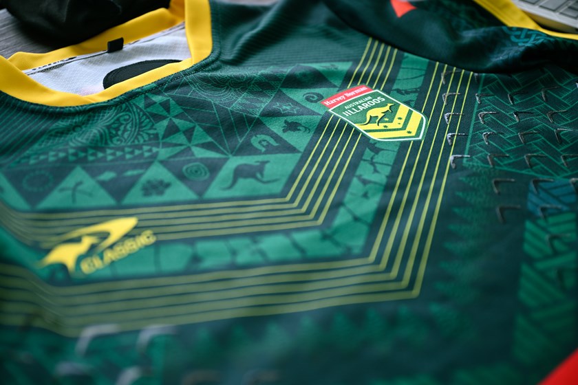 The Heritage jersey highlights the 13 different cultures of players who have represented the Australian Jillaroos so far.