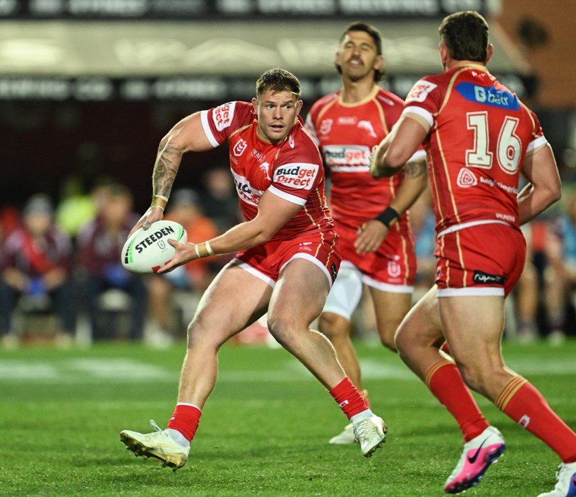 Morgan Knowles with the ball for the Dolphins.