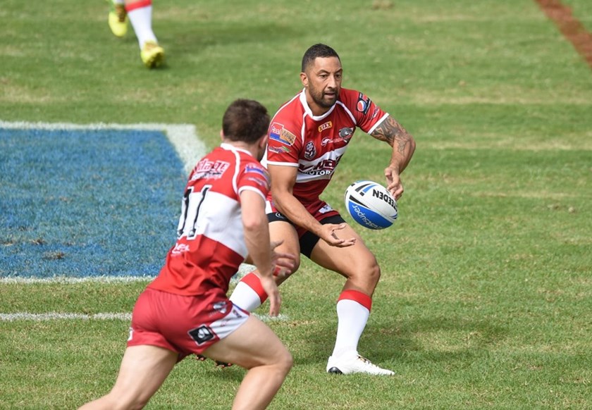 Benji Marshall at the Redcliffe Dolphins in 2017.