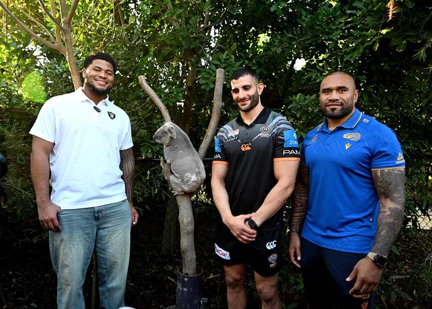 The players got to meet the local wildlife at Sydney Zoo on Tuesday.