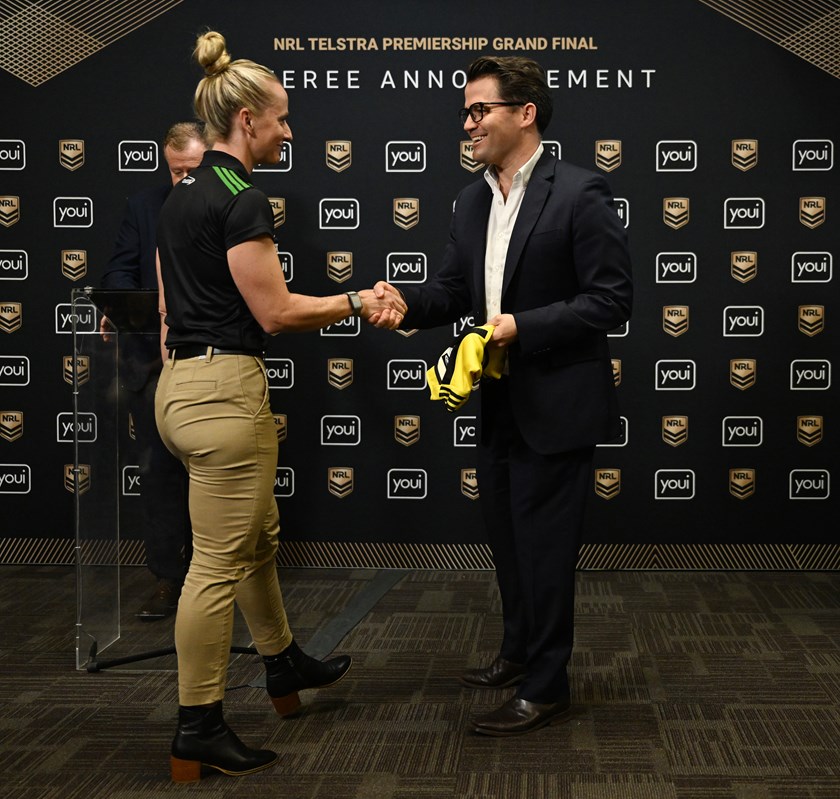 Belinda Sharpe will referee her fourth NRLW grand final on Sunday afternoon.