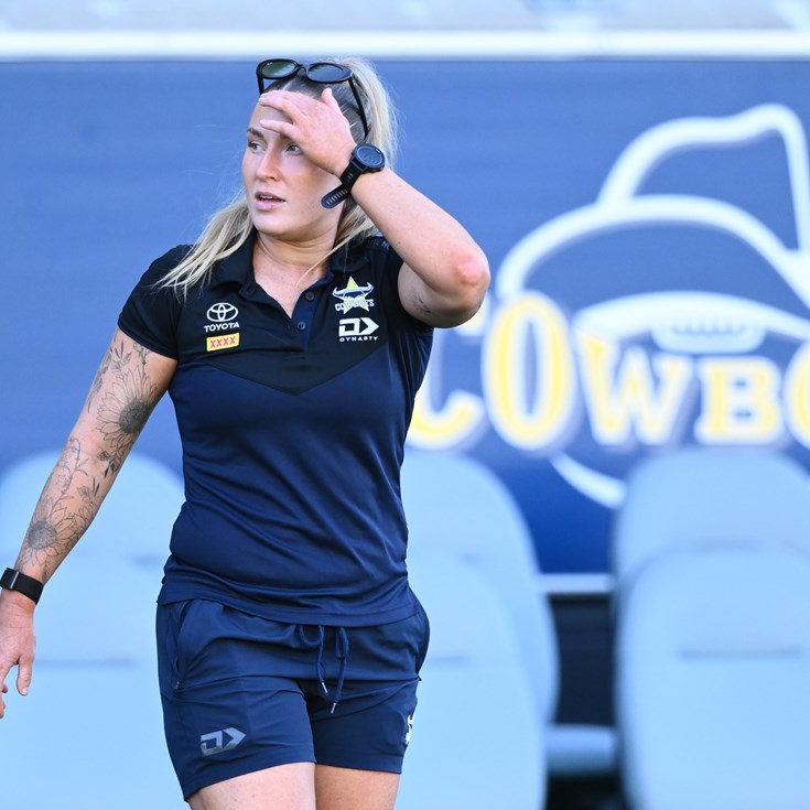 NRLW Saturday blog: Cowboys v Knights; Roosters down Sharks; Titans hold out Raiders