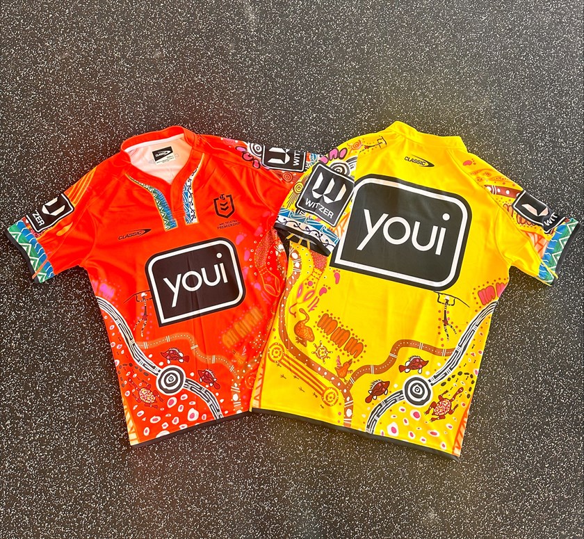 Indigenous Round match official jerseys.