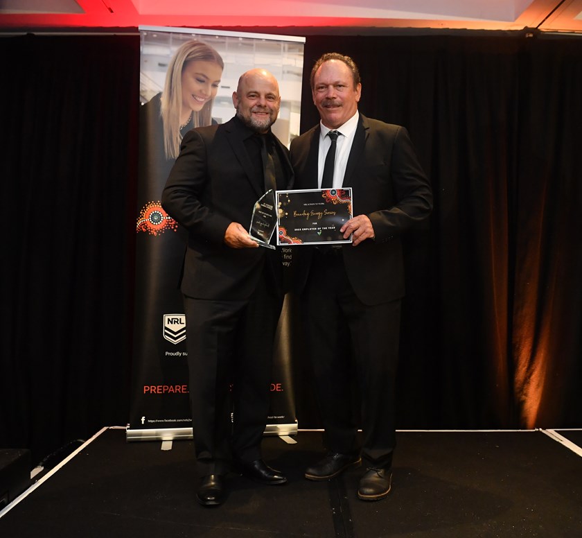Bennelong Energy Services co-directors Cliff Lyons and Gaven Sheehan were awarded Employer of the Year.