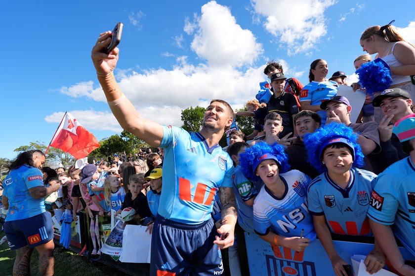 The Blues trained in front of thousands of adoring fans in Wyong on Wednesday.