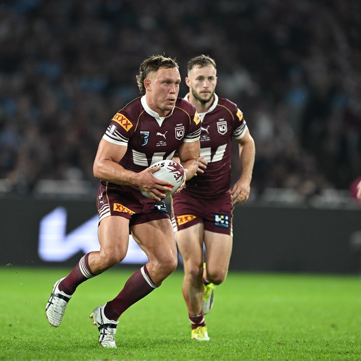 Locked in: Cotter ready to roll for Maroons in the middle