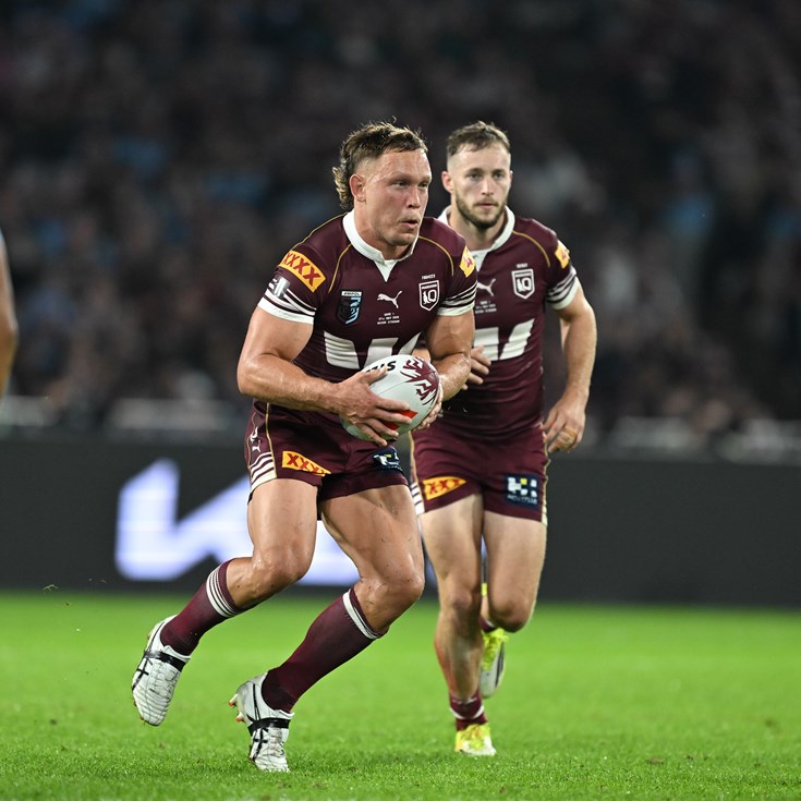 Locked in: Cotter ready to roll for Maroons in the middle