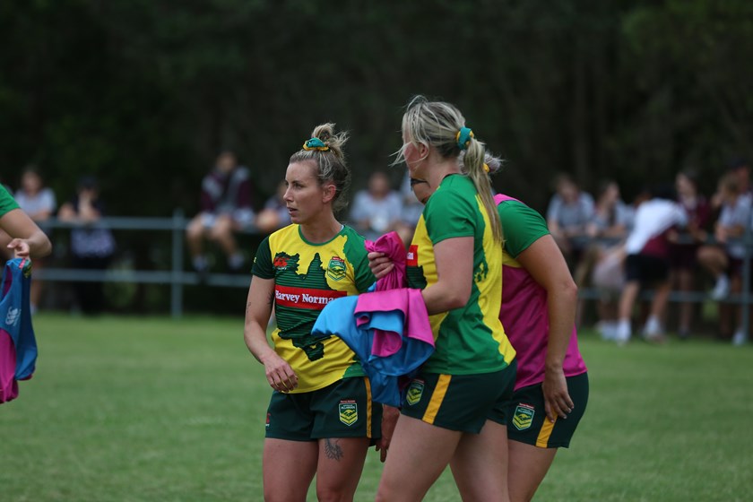 Sam Bremner in Jillaroos camp in preparation for the Rugby League World Cup.