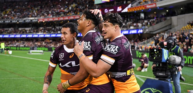Cobbo hat-trick helps Broncos bounce back at the Gabba