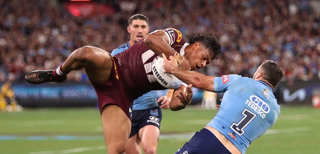 Origin Two: Blues hold narrow halftime lead
