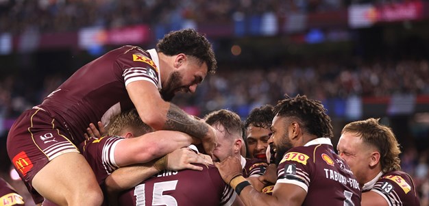As it happened: Maroons storm home to level series before record crowd