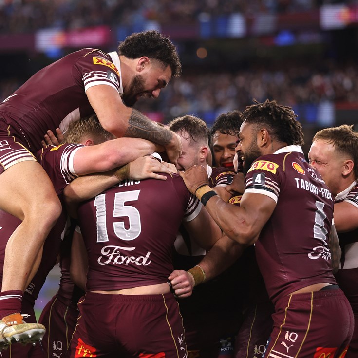 As it happened: Maroons storm home to level series before record crowd