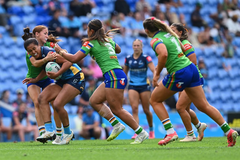 Laikha Clarke proved a handful against the Raiders.