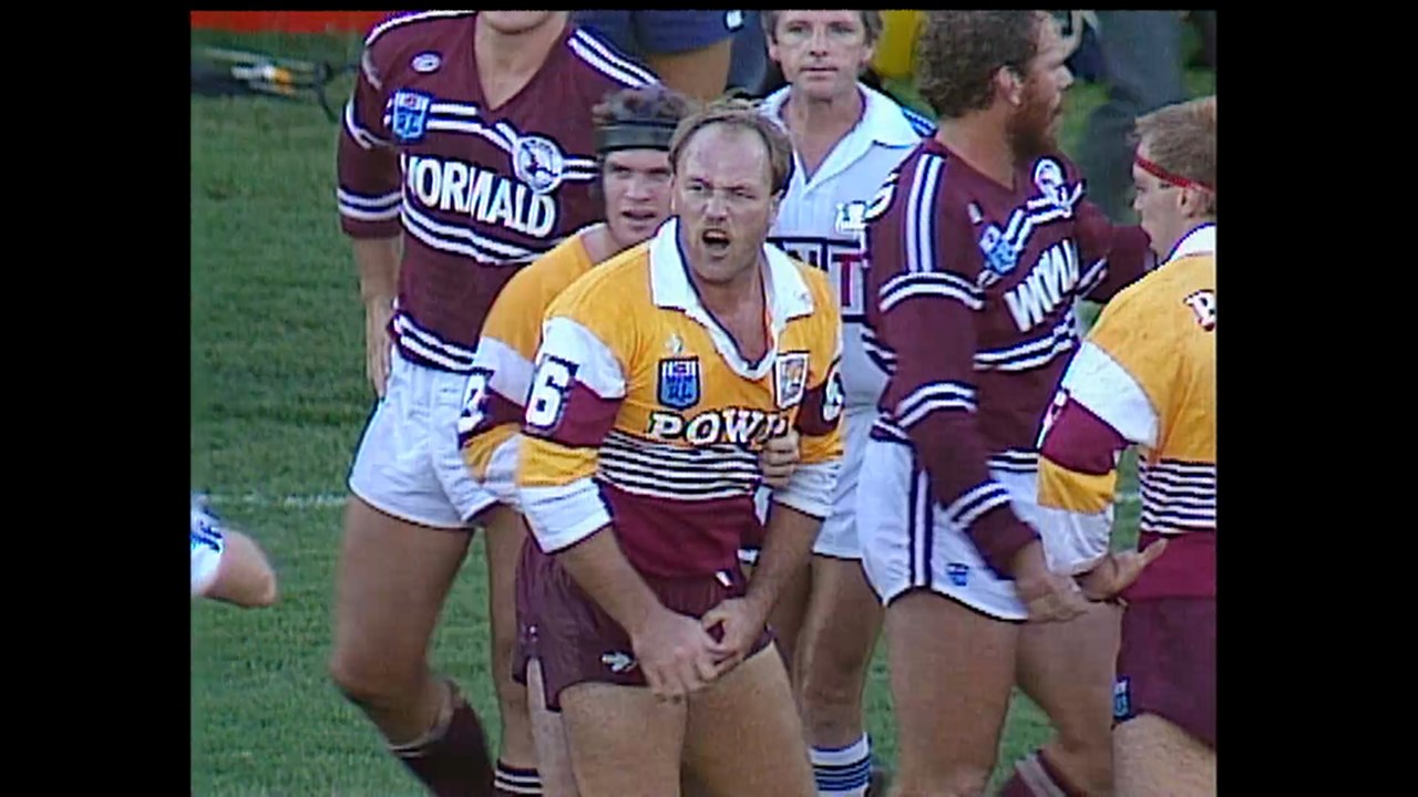 Maillot Vintage Brisbane Broncos Canterbury Rugby League 1988, Taille Adulte M/L