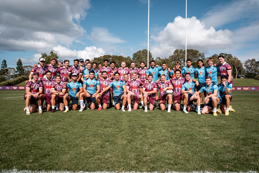 The Gold Coast Titans took part in an opposed session with the Maroons in preparation for the Game Three decider.