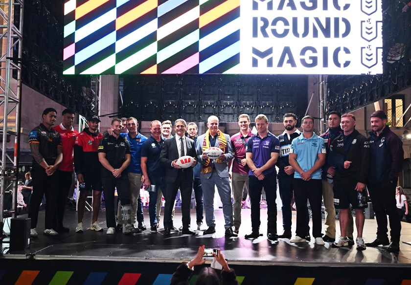 Mitch Kenny represented the Panthers at the 2026 Magic Round launch.