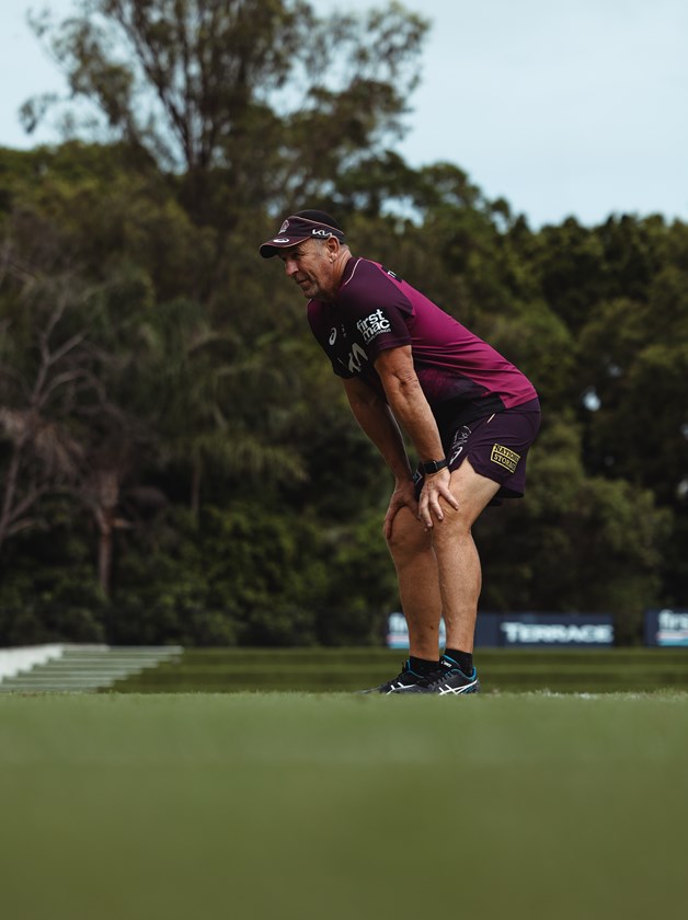 John Cartwright in his current role as assistant coach with the Brisbane Broncos.