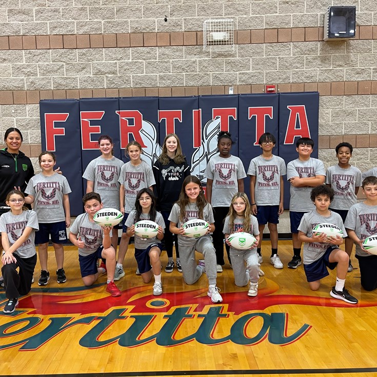 Vegas students embrace rugby league as NRL wraps up community visit