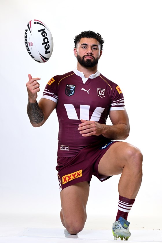 Jojo Fifita decked out in Maroons kit.