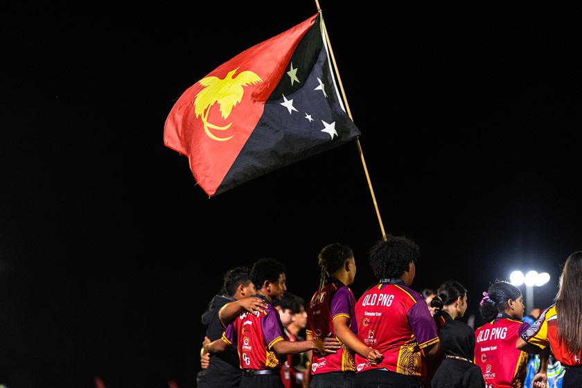 Papua New Guinea participants show their passion at the 2024 QPICC tournament.