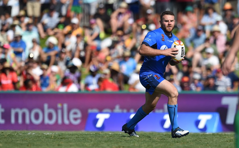 Nathan Brown representing Italy in 2017. 
