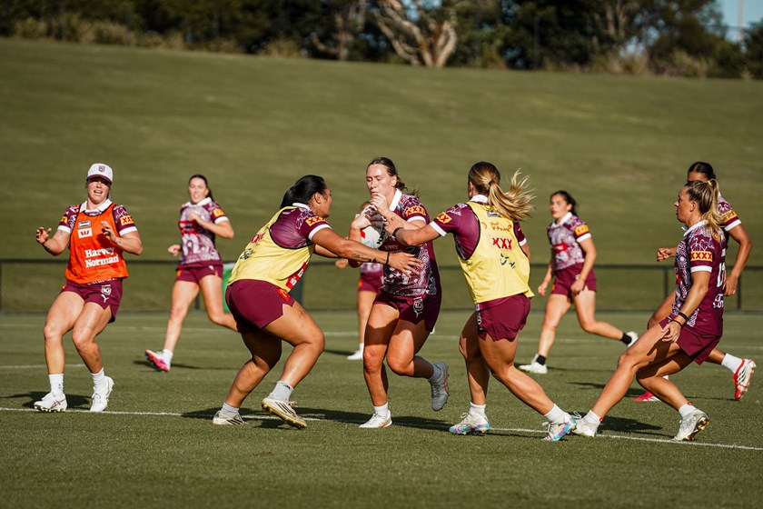 Lillian Yarrow trains with the Maroons.