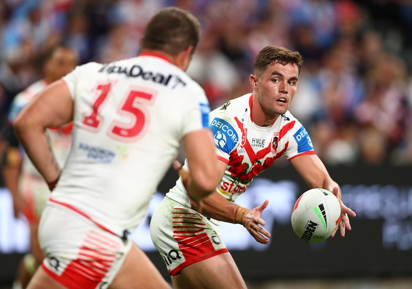 Kyle Flanagan has found form since joining the St George Illawarra Dragons this year.