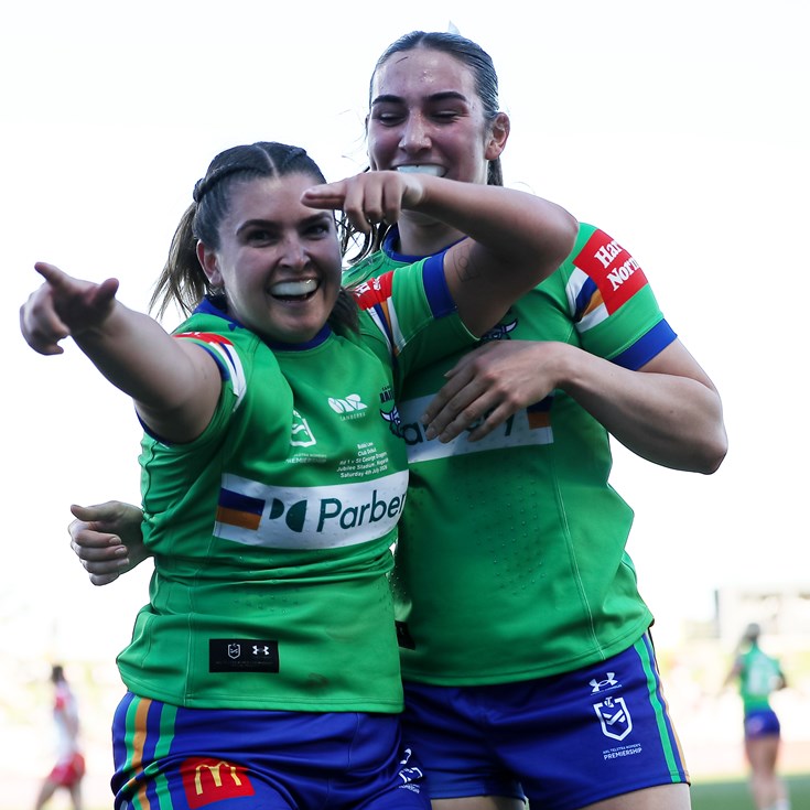 NRLW Super Saturday: Raiders put Dragons to sword; Clinical Roosters down Titans; Broncos v Cowboys