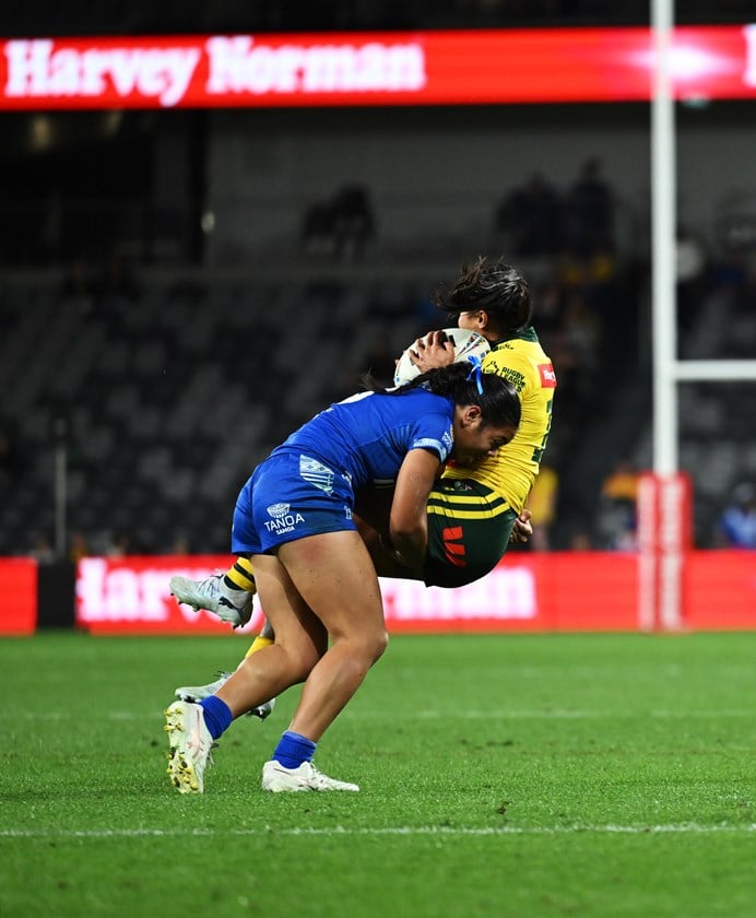 Freedom Crichton Ropati produced a big hit on Tiana Penitani Gray last week.