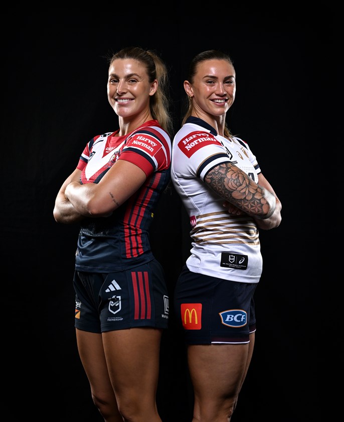 Grand final opponents Jess Sergis and Julia Robinson are set to become Rugby League World Cup team mates.