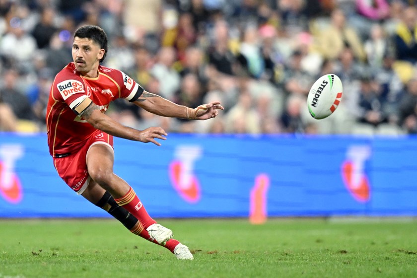 Jeremy Marshall-King in action against the Roosters.