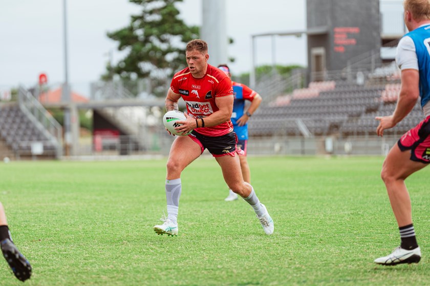 Morgan Knowles training with the Dolphins.