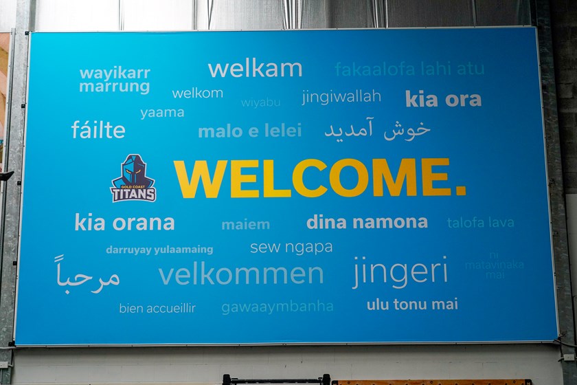The Welcome Wall at the Gold Coast Titans.