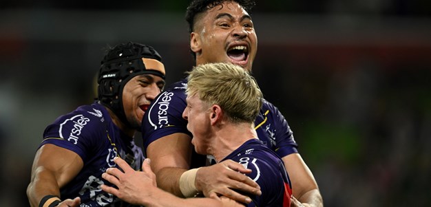 Melbourne march on after last gasp win over Roosters