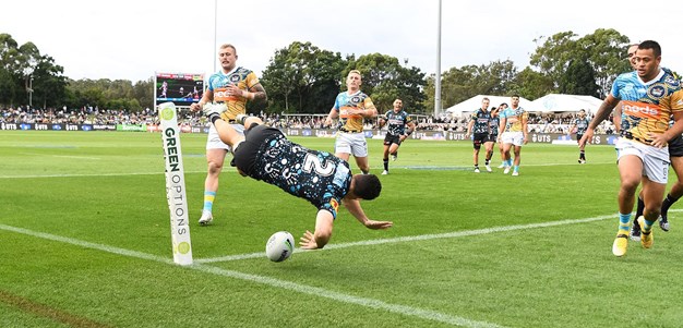 Players in motion from Cronulla