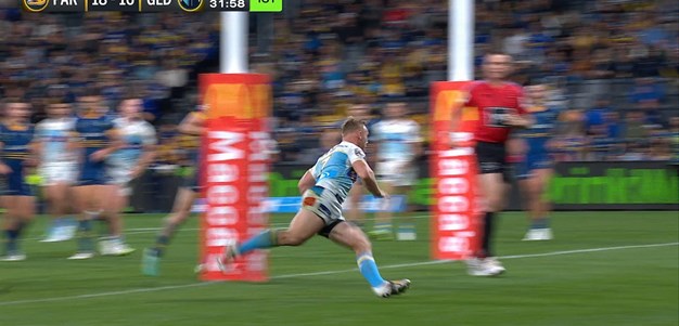 Tanah Boyd slices through the Eels defence