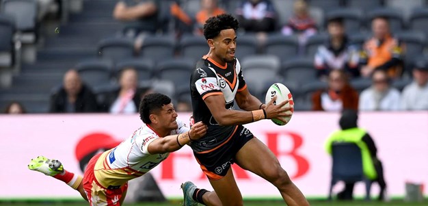 All the try assists from the Wests Tigers v the Dolphins