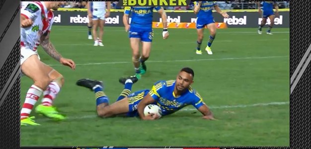 Rd 15: Eels v Dragons - Try 56th minute - Bevan French