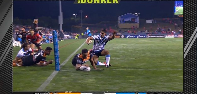 Rd 16: Tigers v Titans - Try 8th minute - Esan Marsters