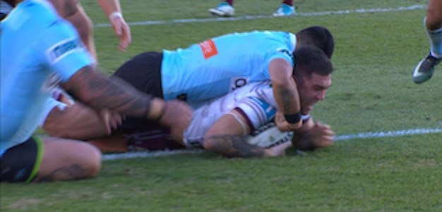 Full Match Replay: Cronulla-Sutherland Sharks v Manly-Warringah Sea Eagles (1st Half) - Round 16, 2017
