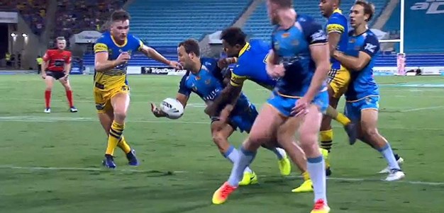 Rd 3: Titans v Eels - Try 72nd minute - Tyrone Roberts