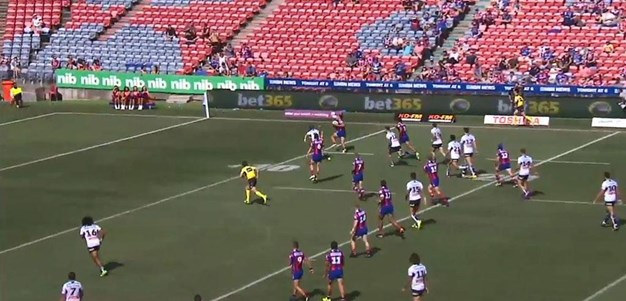Rd 2: Knights v Titans - No Try 28th minute - Ken Sio