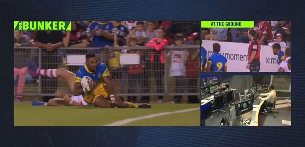 Rd 2: Dragons v Eels - Try 45th minute - Bevan French