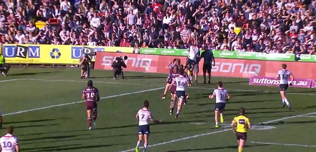 Rd 22: Sea Eagles v Roosters - No Try 66th minute
