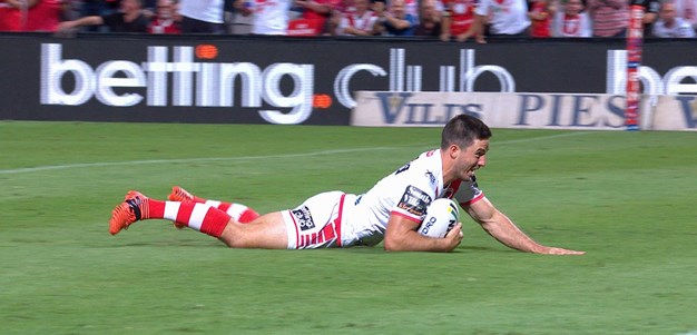 Hunt caps Dragons debut with intercept try