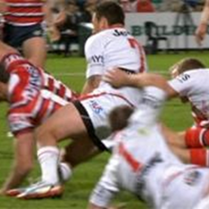 Full Match Replay: St George-Illawarra Dragons v Sydney Roosters (1st Half) - Round 17, 2013