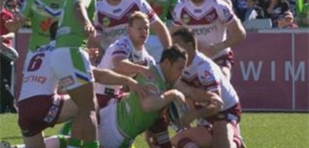 Full Match Replay: Canberra Raiders v Manly-Warringah Sea Eagles (1st Half) - Round 24, 2013