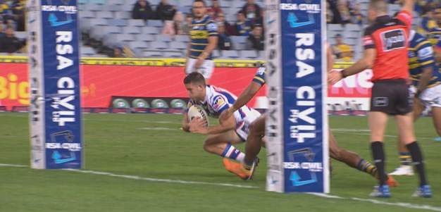 Cogger scores his first NRL try
